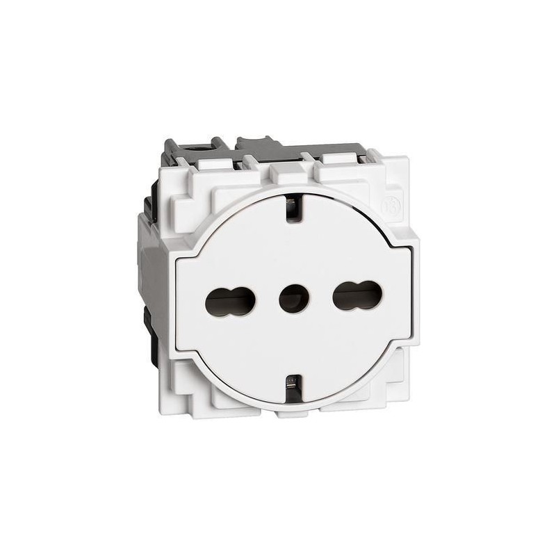 Presa FLAT Schuko Living Now 16A colore bianca BTICINO KW4140A16F Presa FLAT Schuko Living Now 16A colore bianca BTICINO KW4140A16F