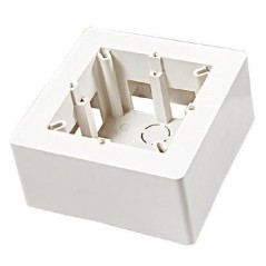 Scatola a parete portafrutti Bianca 2 Moduli ELETTROCANALI ECSPA60B