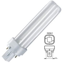 Lampada Fluorescente Compatta 13W 4000K G24d-1 RADIUM