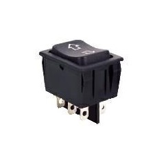 DEVIATORE A BILANCIERE NERO 12V ON-OFF-ON KONELCO GBC 24555000