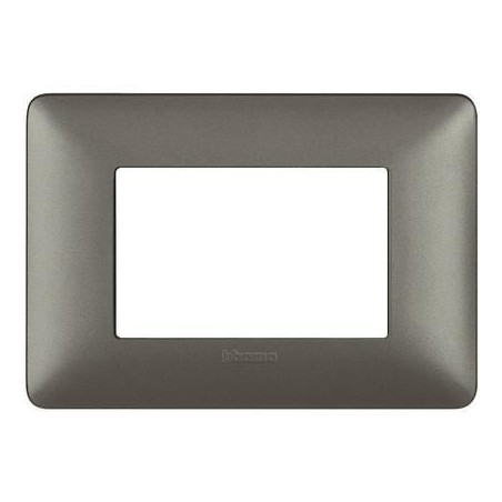 Placca Matix 3 Moduli Iron BTICINO AM4803MIR