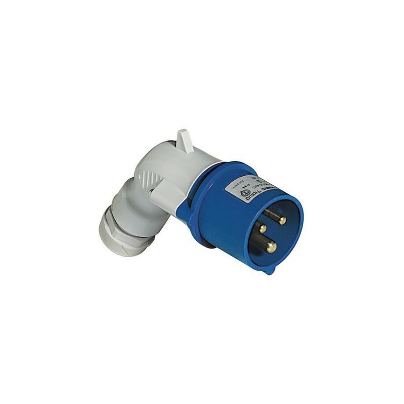 Spina Mobile 90° 2P+T 16A IP44 Blu 220V BTICINO CSM216/42C