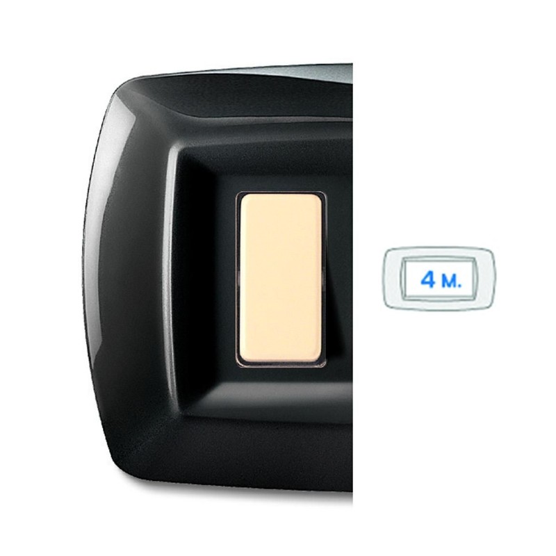 Tondo' Placca 4 Moduli Nero ELETTROCANALI ECL2594N