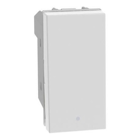 Pulsante in apertura 1P NO-NC 10A 1 modulo bianco MatixGO BTICINO JW4034