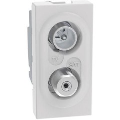 Presa TV-SAT diretta 1 modulo bianca MatixGO BTICINO JW4214D Presa TV-SAT diretta 1 modulo bianca MatixGO BTICINO JW4214D