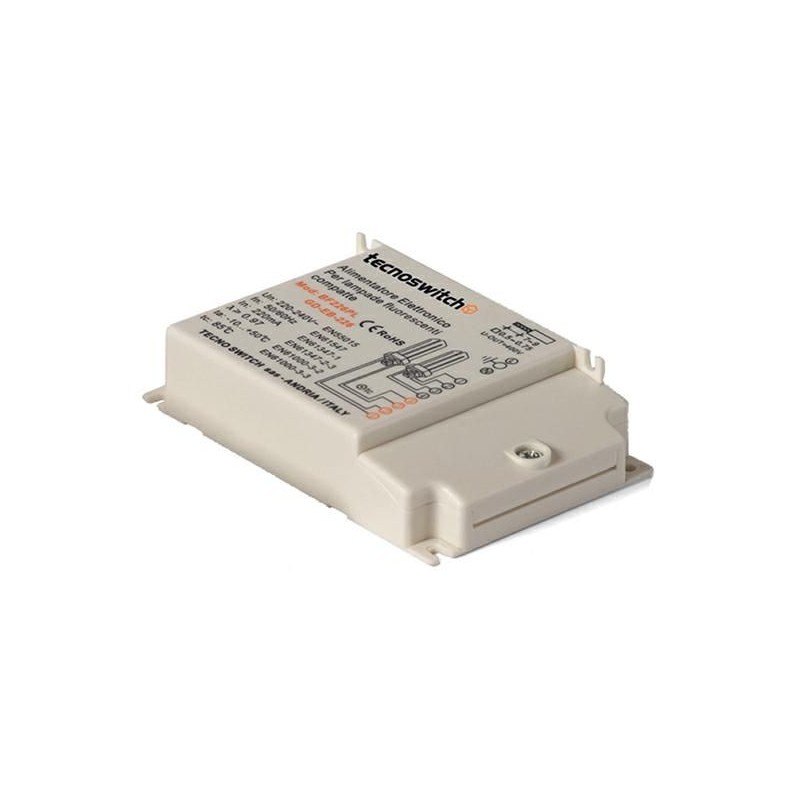 ALIMENTATORE ELETTRONICO PER LAMPADE FLUORESCENTI 2X18W TECNOSWITCH BF218PL