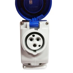 Presa interbloccata verticale 2P+T 16A IP55 GEWISS GW66470