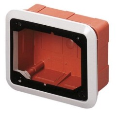 Cassetta incasso per prese interbloccate orizzontali GEWISS GW66681