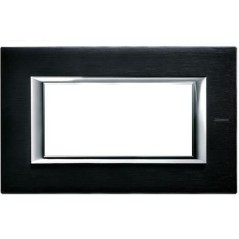 Axolute Placca 4 Moduli Antracite Spazzolata BTICINO HA4804XS