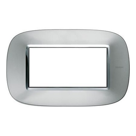 Axolute Placca 4 Moduli Alluminio BTICINO HB4804XC