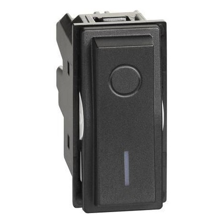 Interruttore Bipolare Living Now 2P 16A Nero BTICINO KG4002