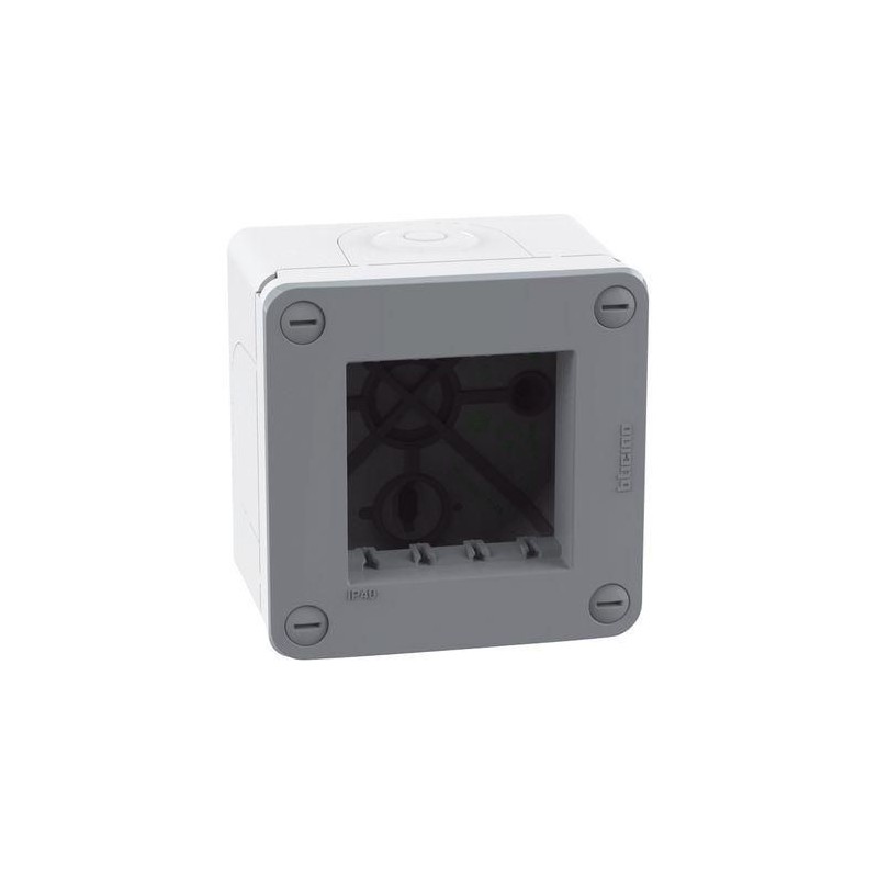 Scatola idrobox 2 moduli IP40 grigia MatixGO BTICINO 28402G Scatola idrobox 2 moduli IP40 grigia MatixGO BTICINO 28402G