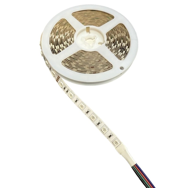 Striscia Strip LED 14,4W/M IP20 RGB 5 Metri 24V KONELCO GBC 23023045 Striscia Strip LED 14,4W/M IP20 RGB 5 Metri 24V KONELCO GBC 23023045