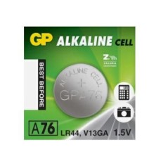 1 Batteria Alcalina a Bottone 1,5V LR44 V13GA GP A76