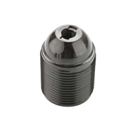 Portalampada Filettato E27 Nero FAI 0192/N