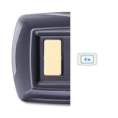 Tondo' Placca 4 Moduli Alluminio Notte ELETTROCANALI ECL2594AN