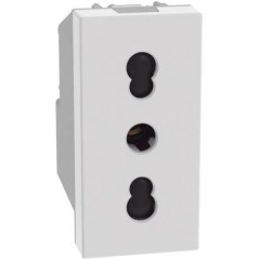 Presa di corrente bipasso 16A 2P+T P17/11 bianca MatixGO BTICINO JW4180