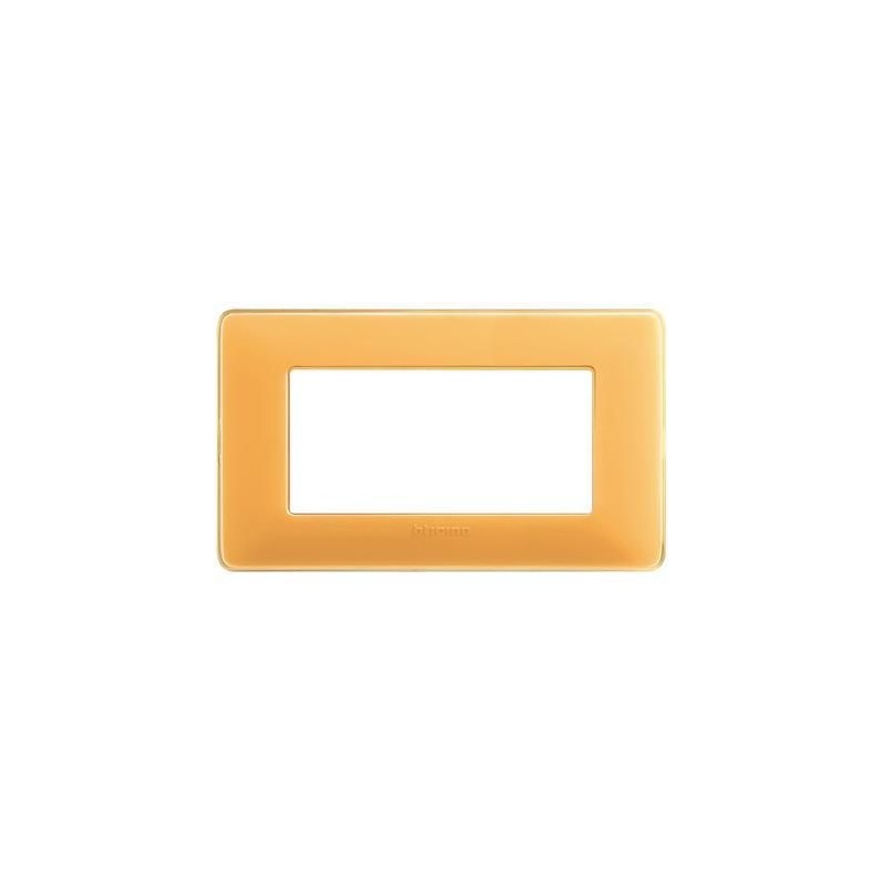 Placca Matix 4 Moduli Ambra BTICINO AM4804CAB Placca Matix 4 Moduli Ambra BTICINO AM4804CAB