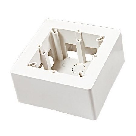 Scatola a parete portafrutti Bianca 2 Moduli ELETTROCANALI ECSPA60B