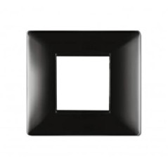 Placca My Life Q 2 Moduli Nera ELETTROCANALI ECL2882N