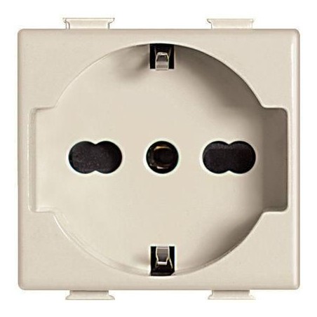 Presa elettrica schuko universale Matix TT avorio 10/16A BTICINO A5440/16