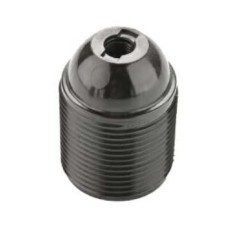 Portalampada Filettato E27 Nero FAI 0192/N