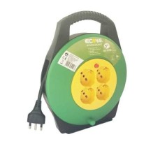 Avvolgicavo 16A con 4 Prese Universali 5 Metri ECOVA 32116