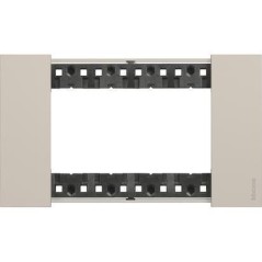 Placca Living Now 4 moduli colore sabbia BTICINO KA4804KM