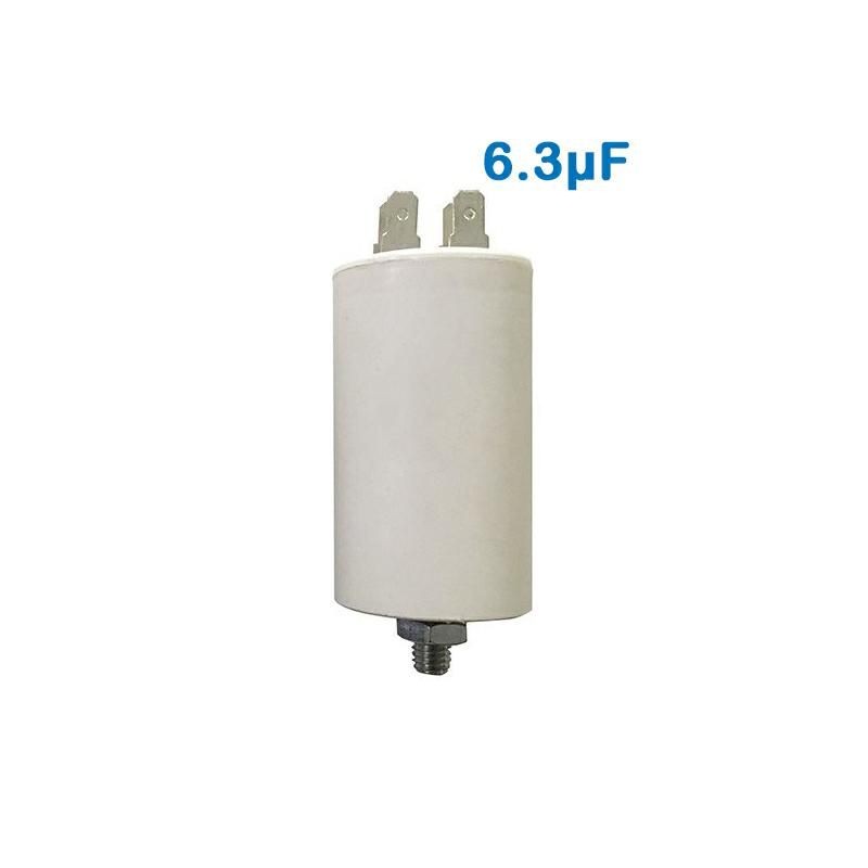 CONDENSATORE DI SPUNTO 450V 6.3UF TERMINALE FASTON CONDENSATORE DI SPUNTO 450V 6.3UF TERMINALE FASTON