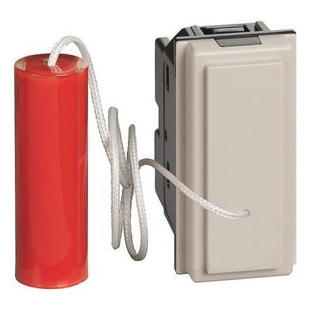 Pulsante a tirante Living Now 1P 10A colore sabbia BTICINO KM4033