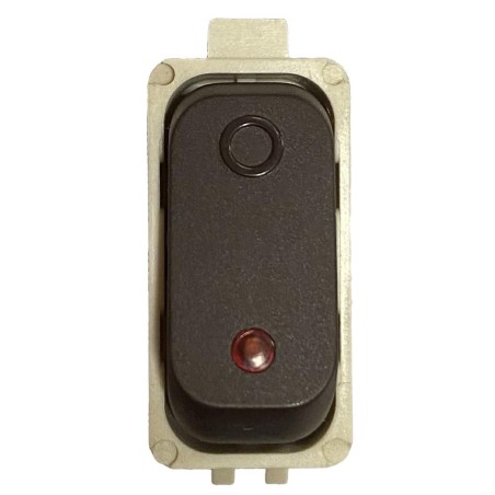 INTERRUTTORE BIPOLARE LUMINOSO MARRONE GL 2000 LEGRAND 65116