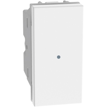 Pulsante assiale MatixGO 1P NO 10AX 1 modulo bianco BTICINO JW4055