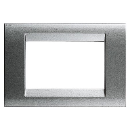 Placca Playbus 3 Moduli Grigio Titanio Gewiss GW32013