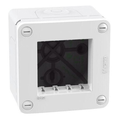 Scatola idrobox 2 moduli IP40 bianca MatixGO BTICINO 28402W