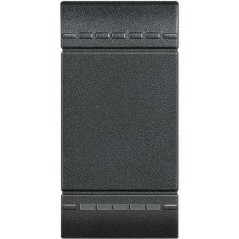 Copritasto LivingLight Antracite illuminabile a 1 modulo BTICINO L4915N