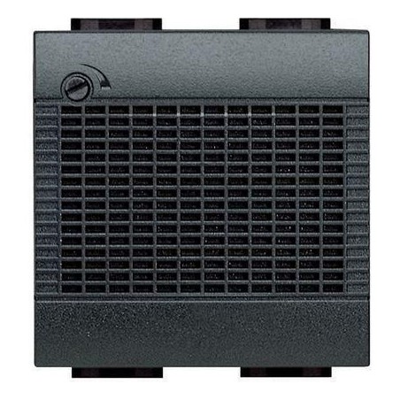 Suoneria Elettronica 12Vac/dc 2 Moduli LivingLight Antracite BTICINO L4355/12