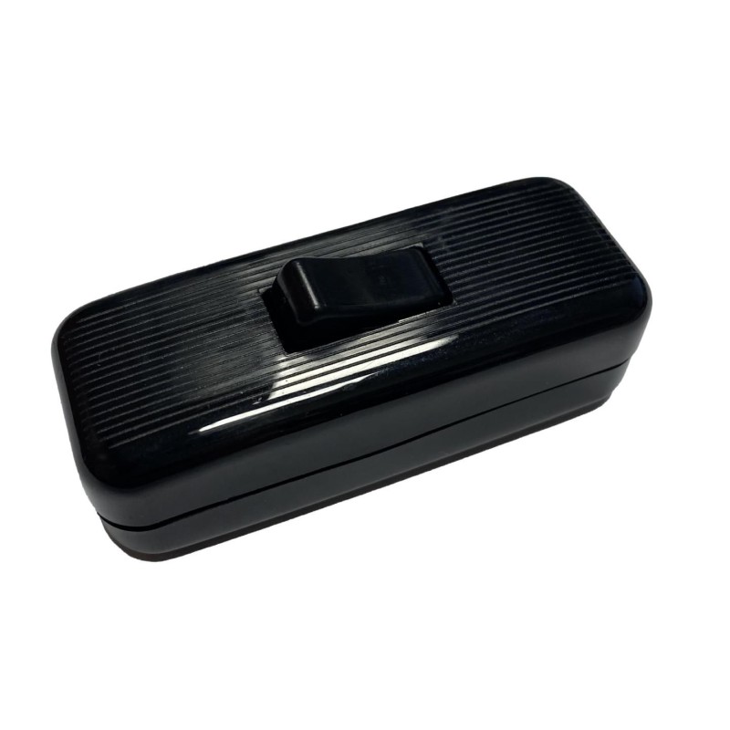 Interruttore Passafilo 2A Nero