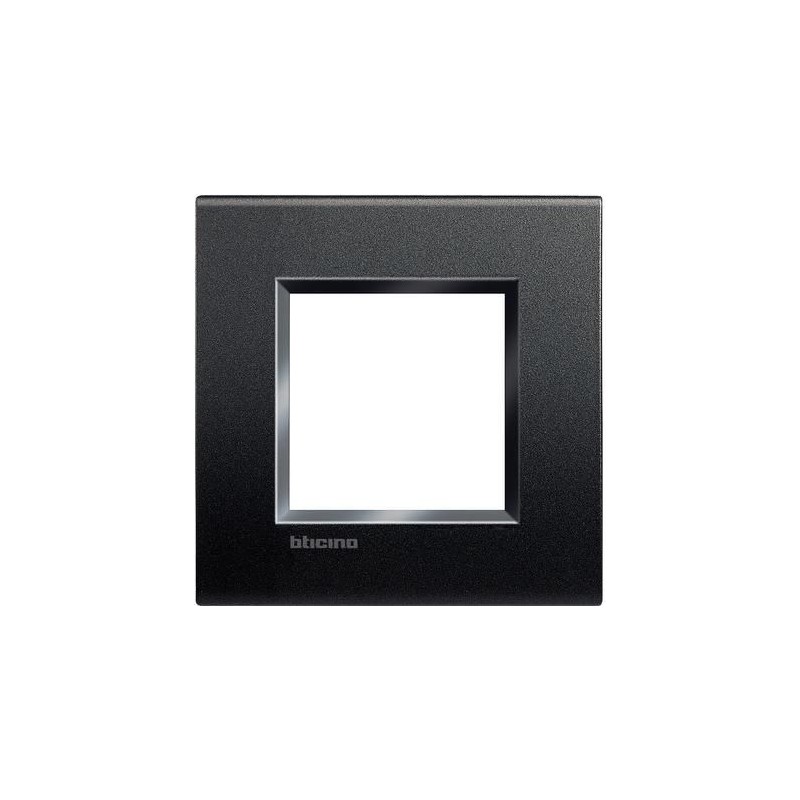 Livinglight placca 2 moduli quadra Antracite BTICINO LNA4802AR Livinglight placca 2 moduli quadra Antracite BTICINO LNA4802AR