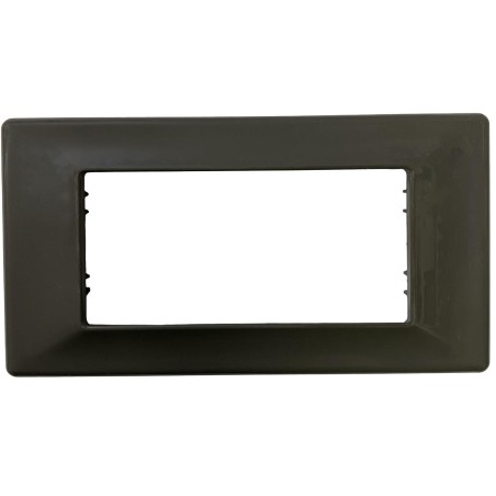 Placca ERGO 4 Moduli Grigio Abs LEGRAND 70313