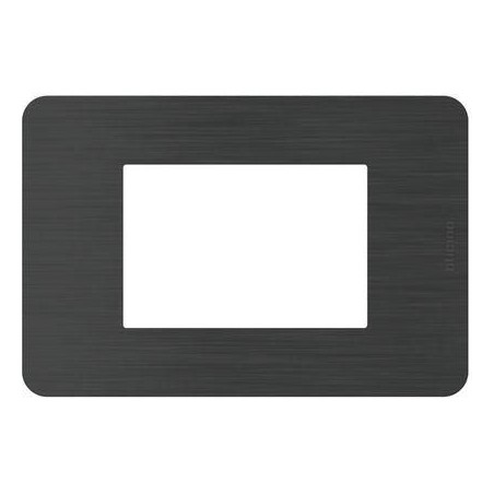 Placca Effects 3 moduli Black Nick MatixGO BTICINO JA4803EN