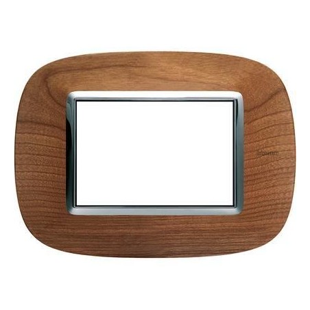 AXOLUTE PLACCA 3 MODULI LEGNO CILIEGIO BTICINO HB4803LCA