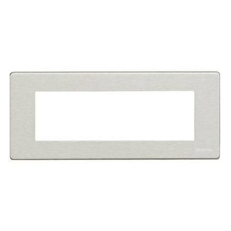 Placca Magic TT Alluminio 6 Posti BTICINO 506L/6A/AL