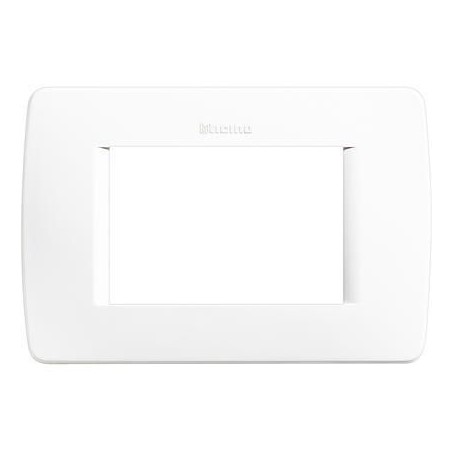 Luna placca 3 moduli bianca BTICINO C4803BN