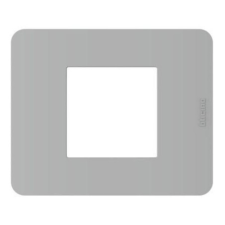 Placca 2 Moduli grigio MatixGO BTICINO JA4802JG