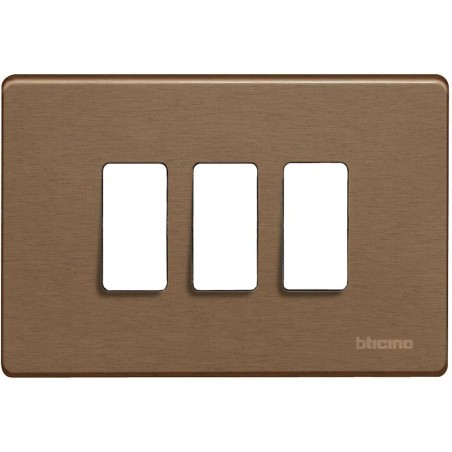 Placca Magic 3 Posti Bronzo BTICINO 503/13B