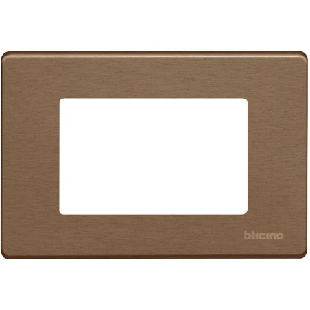 Placca Magic TT Bronzo 3 Posti BTICINO 503/3A/BR