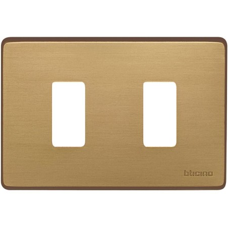 Placca Magic 2 Posti Bronzo BTICINO 503/2/BR
