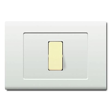 Tondo'Q Placca 1 Modulo Bianca ELETTROCANALI ECL2691WH