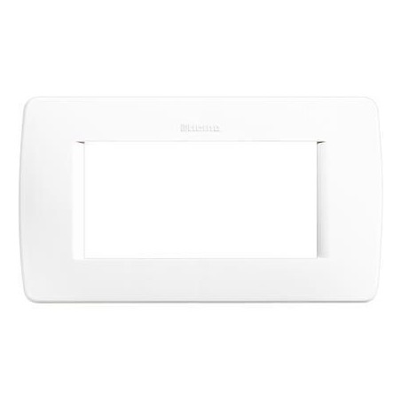 Luna placca 4 moduli bianca BTICINO C4804BN