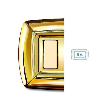 Tondo' Placca 3 Moduli Oro ELETTROCANALI ECL2593OR